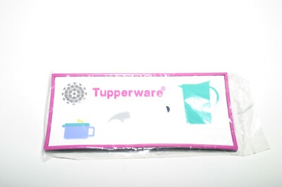 TUPPERWARE Rare Vintage Consultant Name Magnet Logo Crystalwave Mug Pitcher