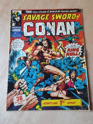 SAVAGE SWORD OF CONAN #1 MARVEL COMICS GROUP MARCH 8TH 1975 - 1st ISSUE