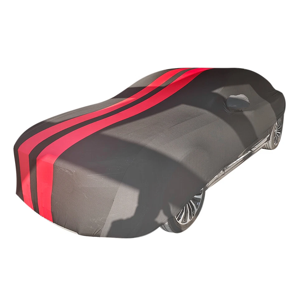 Cubierta de auto personalizada interior elástica satinada a prueba de polvo para Dodge Challenger 2008-2022 Foto 2 de 3