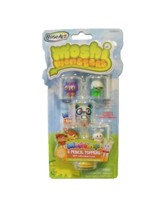 Moshi Moshlings Pencil Toppers ~ Chop Chop, Pooky, Prof Purplex, Shi Shi, Honey