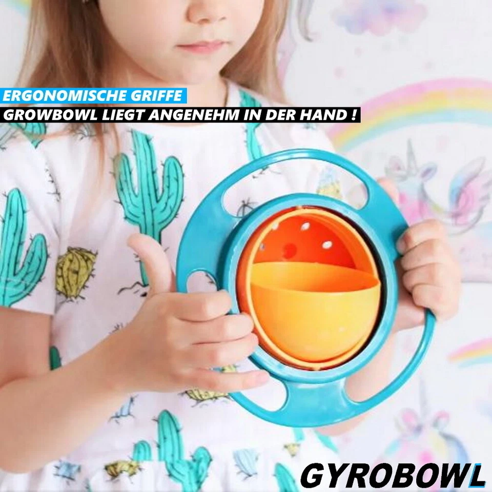GYROBOWL Baby Schüssel Kinder Teller Schale Snackschüssel auslaufsicher - Bild 4 von 4