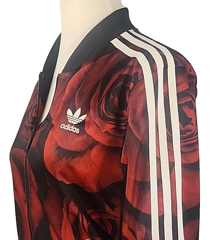 80'S vintage adidasアディダス 赤×黒 サテン スタジャン 中古】(アディダス)adidas ATPメンズ【トラックジャケット】80's