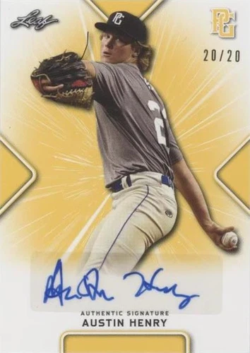 2021 Leaf Perfect Game National Showcase - Austin Henry #BA-AH1