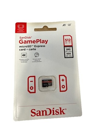 SANDISK GamePlay microSD  Express-Karte Works with Nintendo Switch  2 512 GB, Sp