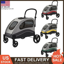 Extra Large Dog Stroller for Large Dogs, Foldable Double Door Pet Trolley Cart