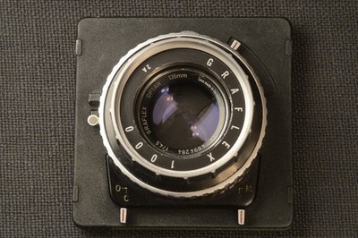 Rodenstock Optar 135mm f/4.5  1/1000 Super Speed Graphic lens board Graflex 4X5