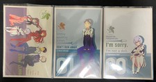 Eva postcard set Shinji Asuka Rei Mari Kaworu unused