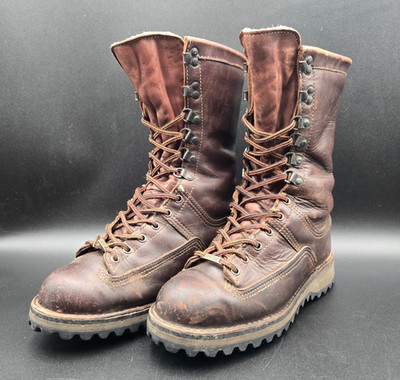 Danner Boots Men 8.5 D  Canadian 10'' Brown 600G 67200 Made In USA Vintage