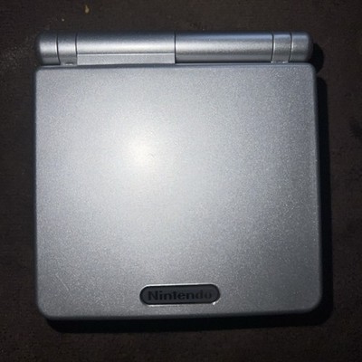 Nintendo Game Boy Advance SP AGS-001-Silver- Tested- Fully Functional