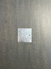 Single Gang Blanking Plate 1 Gang 1G Plug Wall Socket Cover Metal Socket Cover
