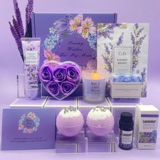 amper Gifts for Mum, Mum Birthday Gifts, Mum To Be Hamper Set, Lavender Skincare