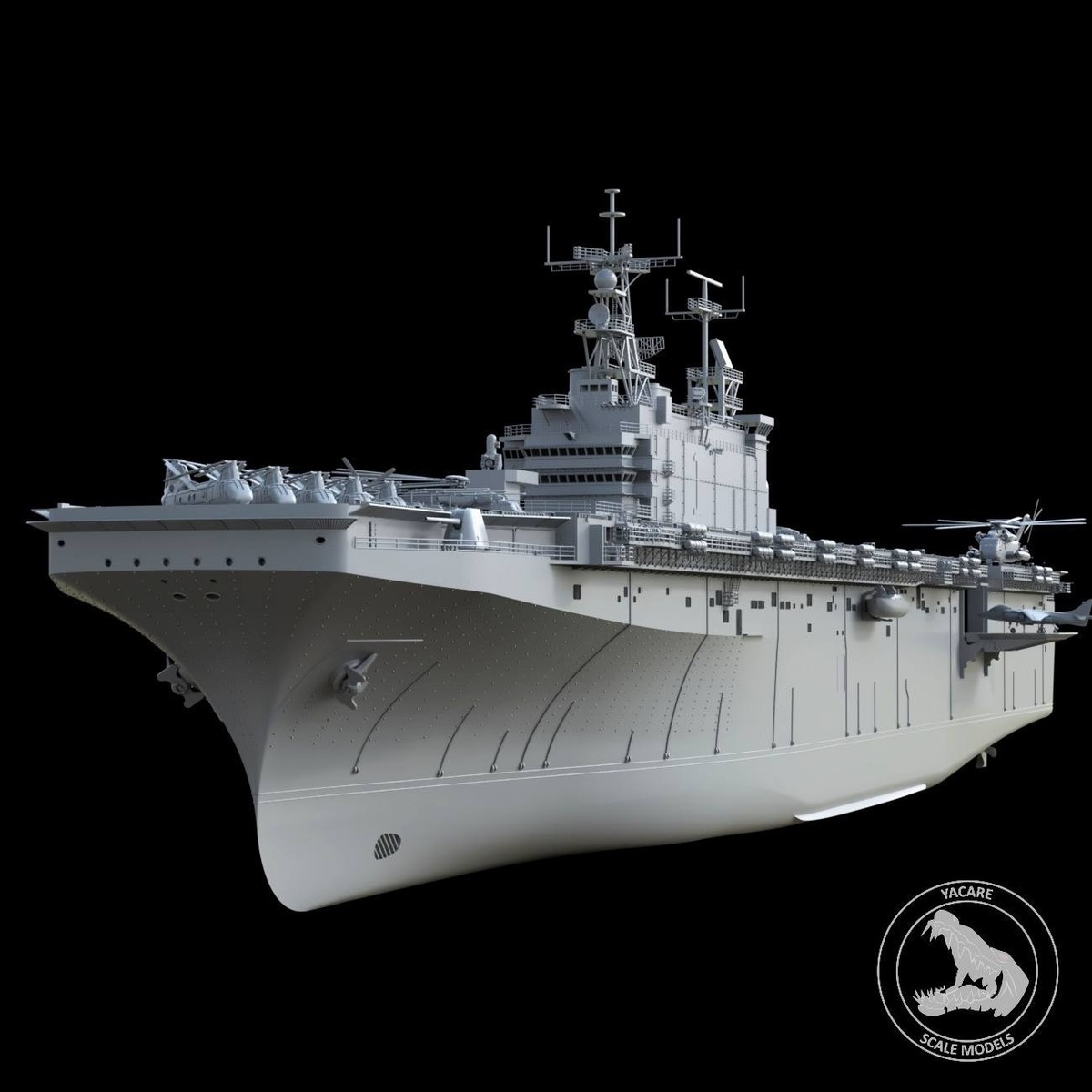 USS Tarawa LHA-1 Amphibious Assault Ship – 1/350 Resin Kit