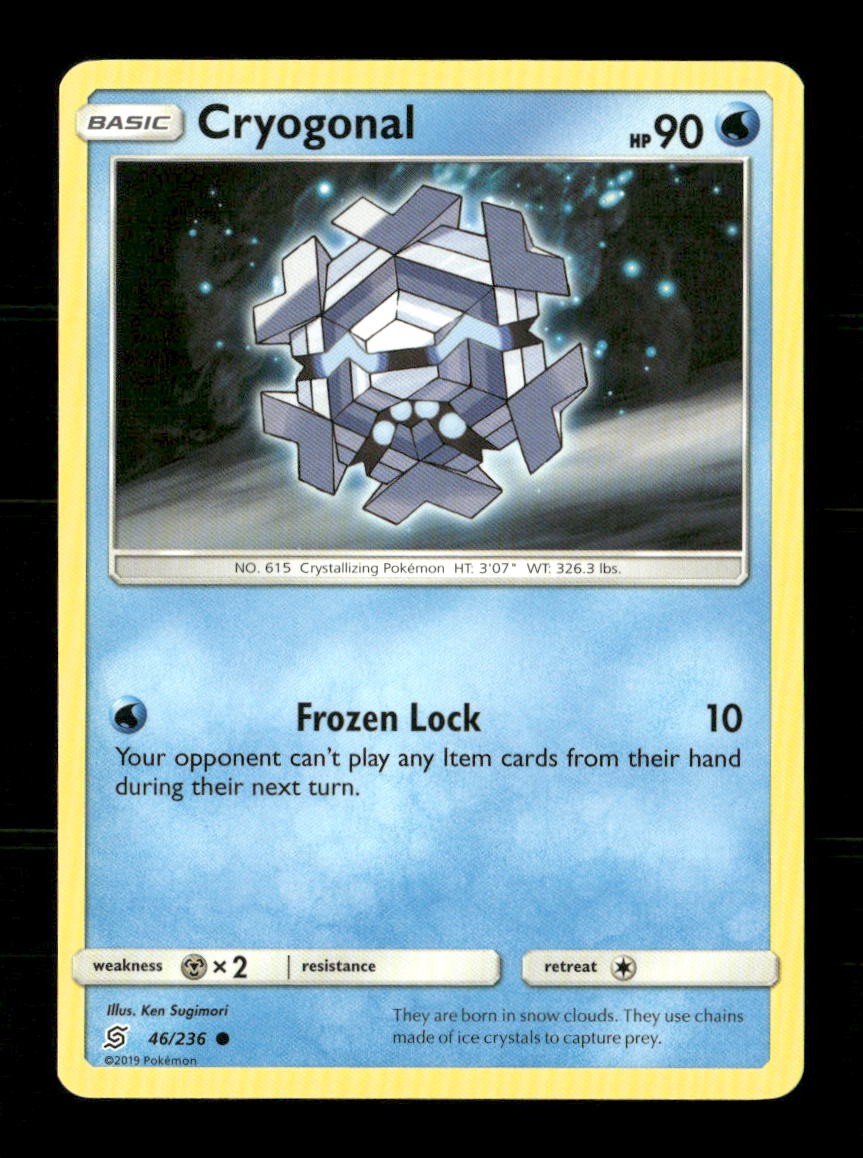 Cryogonal 46/236 Unified Minds NM/M Pokemon