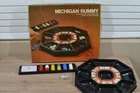 VTG 1974 MICHIGAN RUMMY CARD TRAY & CHIPS GAME  MILTON BRADLEY USA