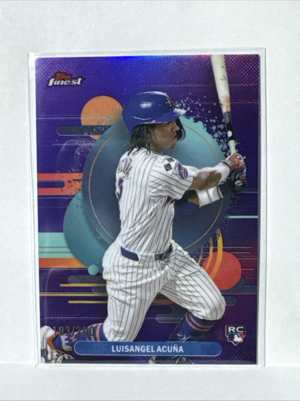 Luisangel Acuna 2025 Topps Finest Baseball RC Purple Refractor /200 Uncommon 108
