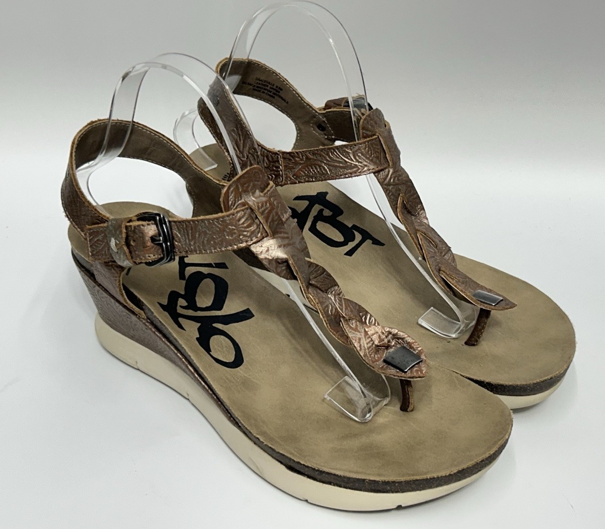OTBT Graceville Thong Wedge Sandals Womens Sz 9.5 Copper  display picture 1