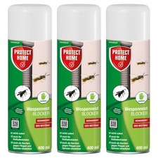 Protect Home Wespennest Blocker 3x 400 ml Wespen Bek&auml;mpfung Wespenabwehr Wespe