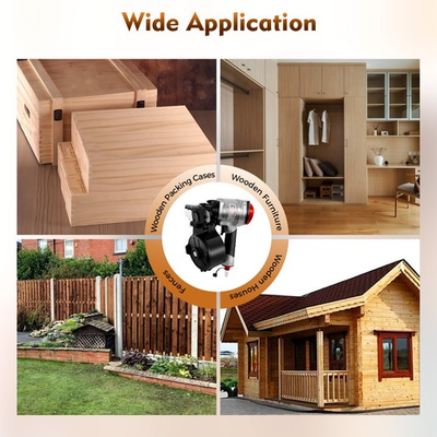 #ad CN55 Pneumatic Coil Siding Nailer Industrial Portable Nail Gun 75psi 120psi $94.84