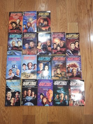 Star Trek The Next Generation 18 Book Lot Pocket Books Paperback Vintage Sci-Fi