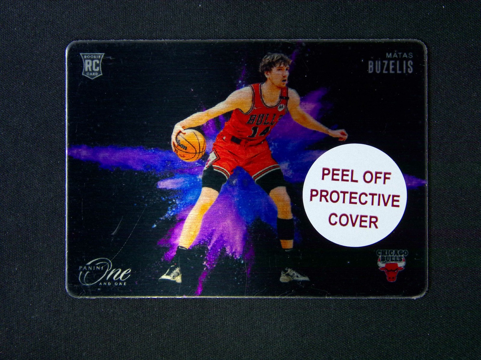 2024-25 Panini One And One Matas Buzelis #8 RC Black Color Blast Case Hit SSP