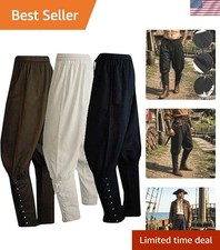 Men's Medieval Renaissance Pirate Pants Viking Ren Faire Costume