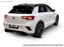 Remus Sportauspuff-Anlage ab OPF + Klappenstrg VW T-Roc R DNF 2x115 scharfkantig