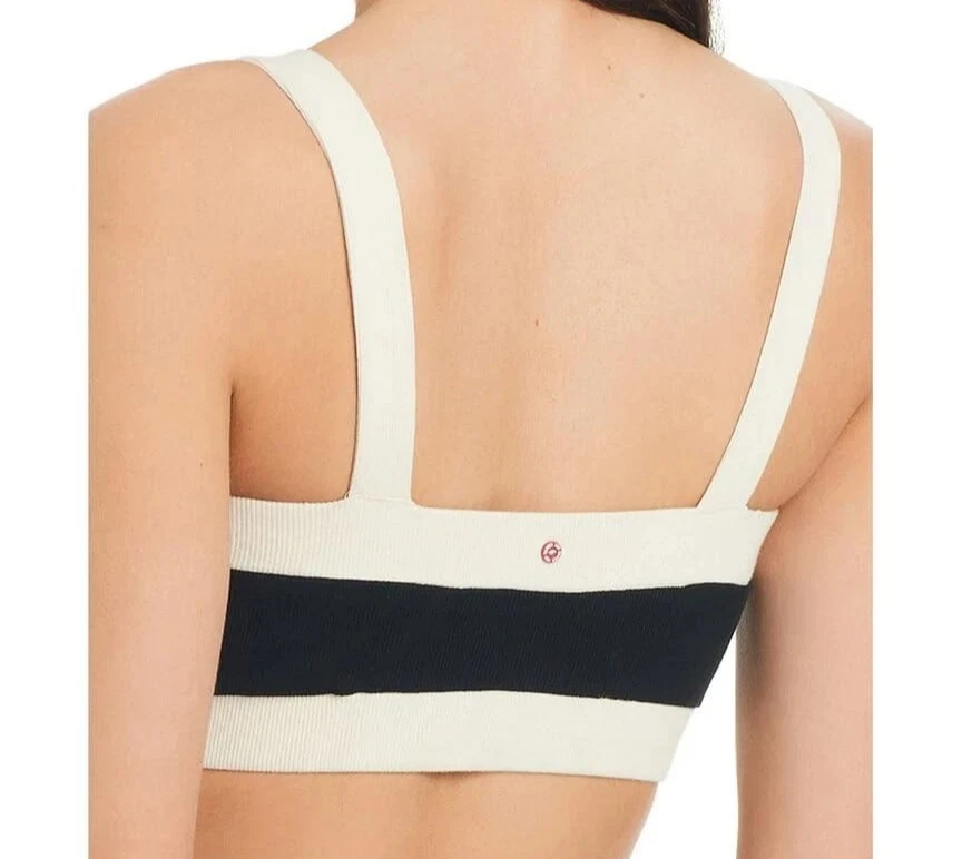 Top corto Red Carter para mujer en bloques de colores, negro beige, grande / 10 Foto 2 de 4