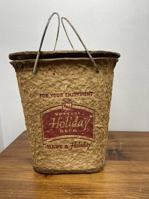 Rare Potosi Holiday Beer Minnow Bucket Wisconsin Wi Wis Vintage