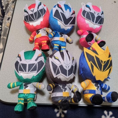 Power Rangers Dino Fury Ryusoulger Figur Plüsch Puppe 6p Set Bandai Japan