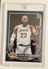 2025-26 Bowman Chrome LeBron James Blue Reptilian Refractor /150 LAL