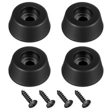 4Pcs Heavy-Duty Rubber Feet Speaker Isolation Pads with Stainless Steel...