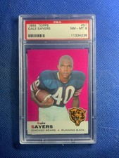 1969 Topps #51 Gale Sayers Chicago Bears HOF RB PSA 8 NM-MT Vintage Football