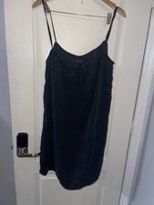 Lefties Women’s Little Black Slip Dress Size M Spaghetti Strap