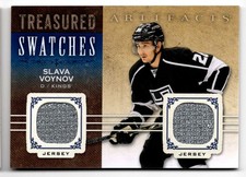 2014-15 Artifacts Treasured Swatches Jerseys Blue Slava Voynov Jersey Los