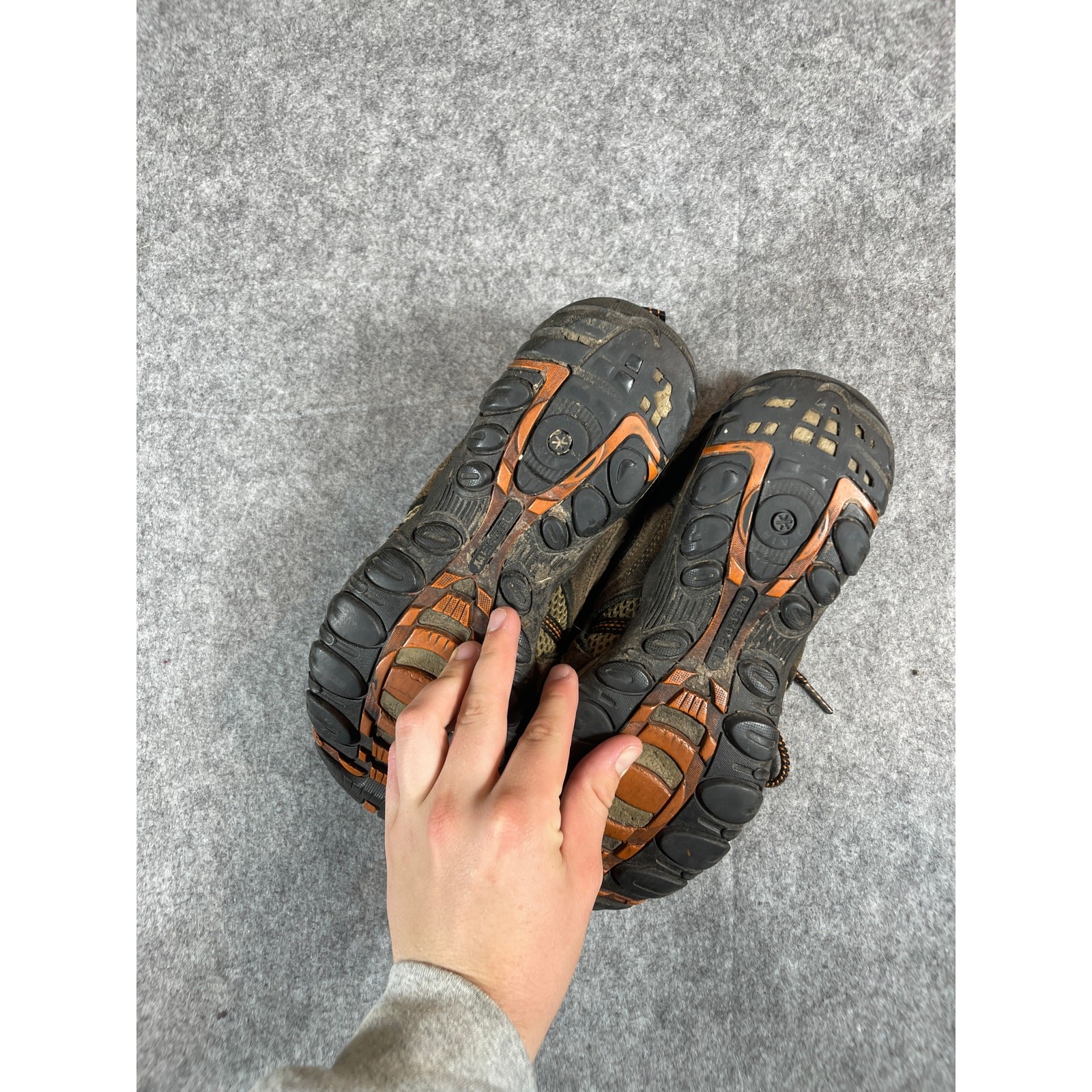 Merrell Yokota Trail Ventilatore Scarpe da Ginnastica Uomo 9 Pietre Arancione Bruciato Escursionismo