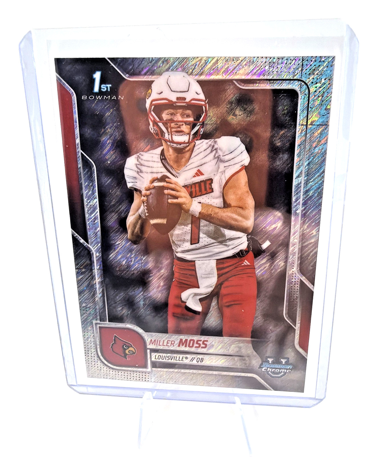 2025 Bowman University Chrome - Miller Moss #141 Shimmer Refractor (RC) 1st