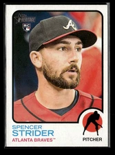 2022 Topps Heritage #521 Spencer Strider RC