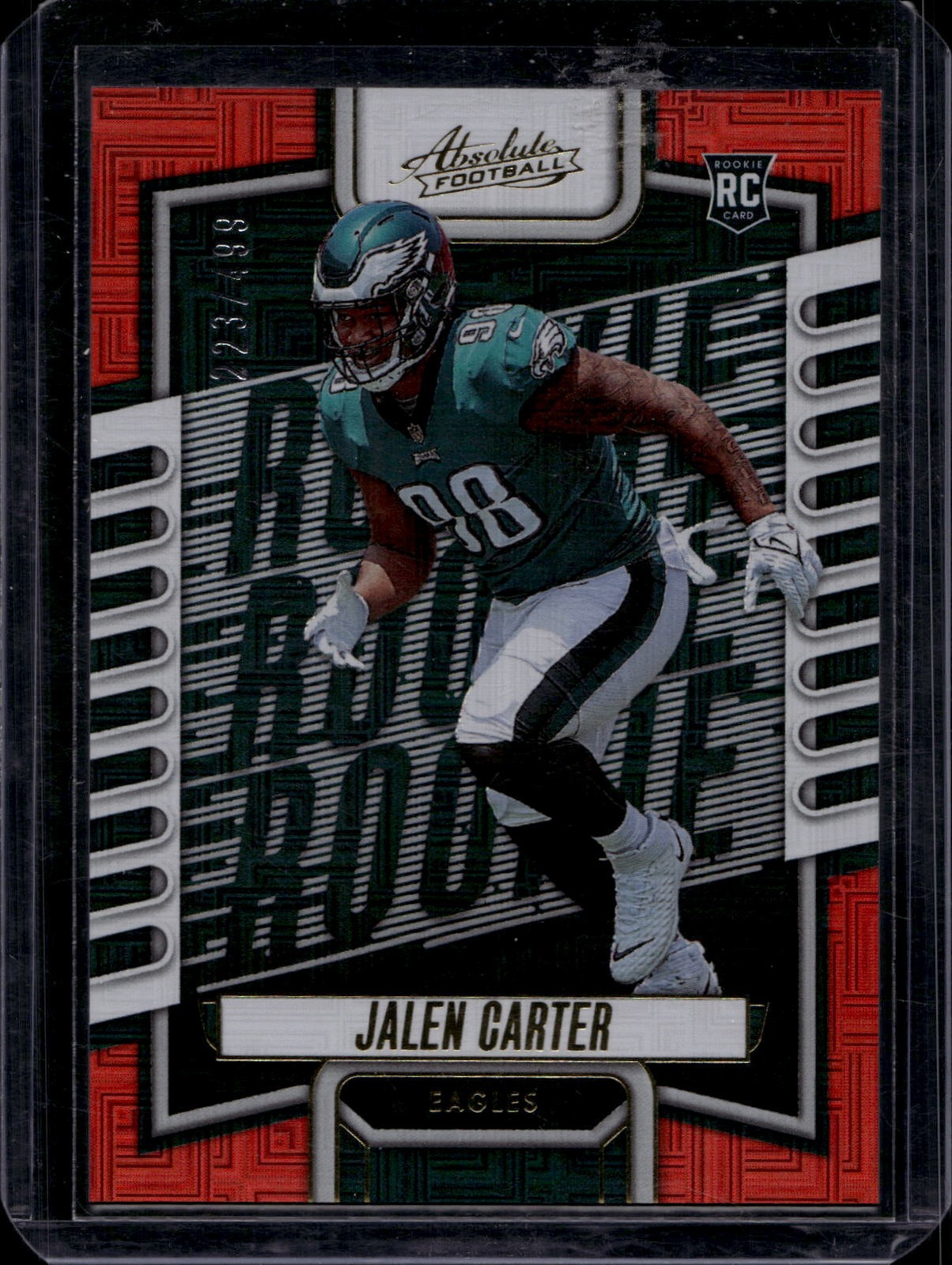 2023 Panini Absolute #107 Jalen Carter Red Squares #/499