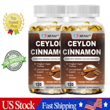 Cinnamon Capsules, True Sri Lanka Certified Organic Ceylon Cinnamon 240Pills