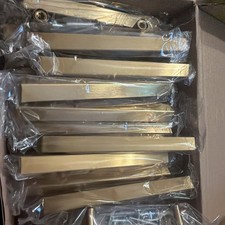30 Pack Gold Cabinet Pulls 3" Hole Center Brushed Brass T-Bar Drawer Handles Lot