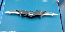 Wartech USA 11” Batman Dual Blade Folding Knife Black Stainless Steel