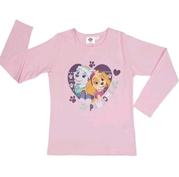 Paw Patrol Skye Everest MäDchen Langarmshirt 98/104 Rosa Baumwolle-image