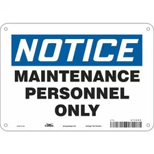 Condor 473D68 Safety Sign, 7 In Height, 10 In Width, Aluminum, Vertical