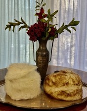 2 Vintage 1970s Women  s Faux Fur Hats