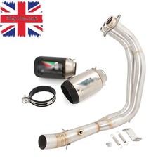 2" Exhaust System Slip On Header Pipe Muffler For Yamaha MT-07 FZ07 14-24 YZF R7