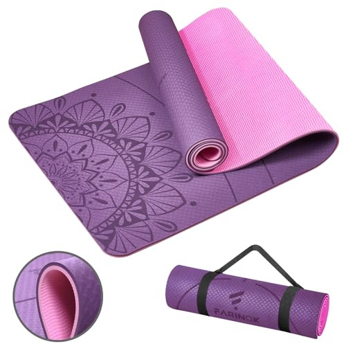 Extra Thick 9MM High-Density Non-Slip Yoga Mat for Home Workouts