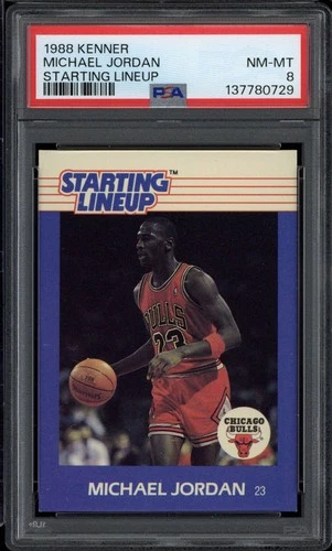 1988 Kenner Starting Lineup Michael Jordan Bulls PSA 8 NM-Mint