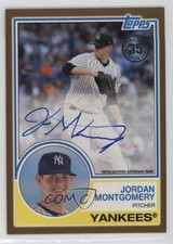 2018 Topps 1983 Design Gold 39/50 Jordan Montgomery #83A-JMO Auto rs2