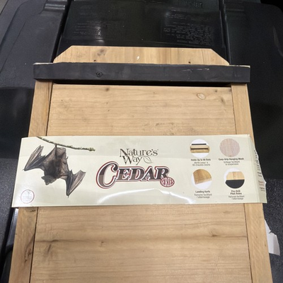 #ad #ad Natures Way CEDAR BAT HOUSE Easy Grip Mesh Hold 60 Bats Landing Kerfs HELP SAVE $35.00