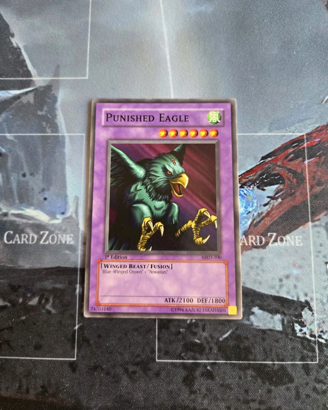 Punished Eagle MRD-100 YuGiOh Metal Raiders trading card — raw and PSA graded price guide